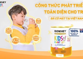 IsoWhey Kids – Dinh dưỡng vàng cho bé từ 4 tuổi phát triển thể chất, trí não